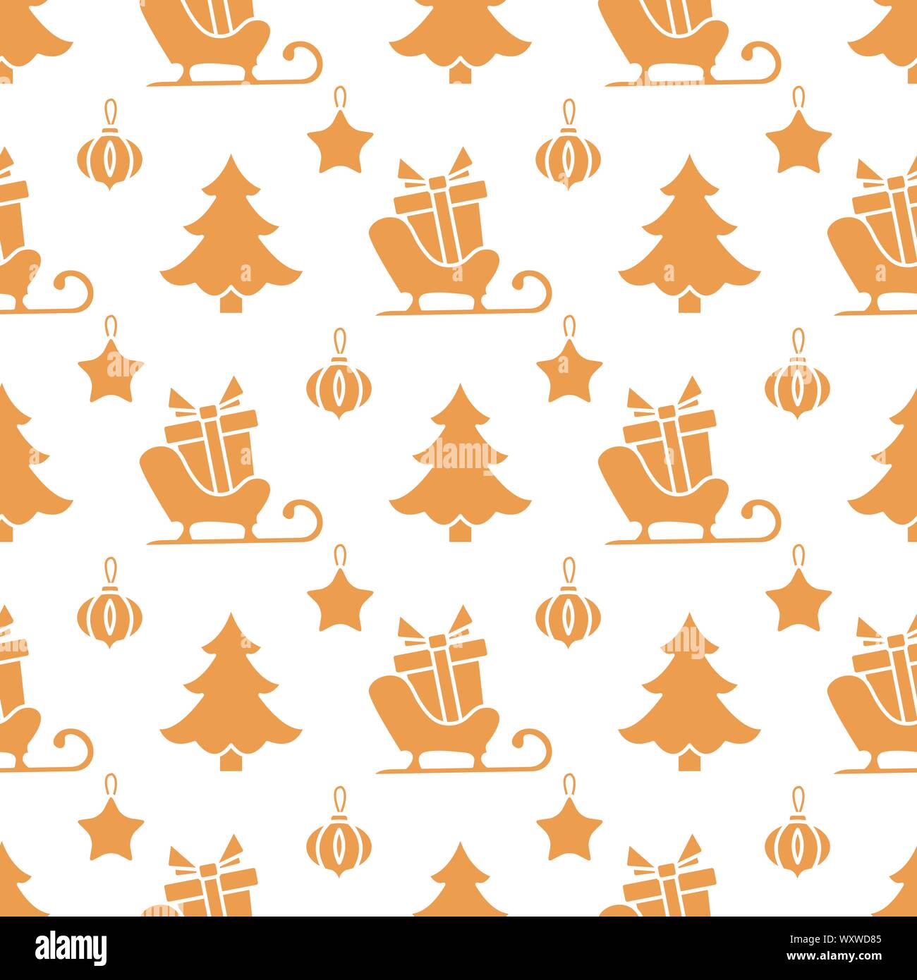 Happy new year 2020, Merry Christmas vector seamless pattern with ...