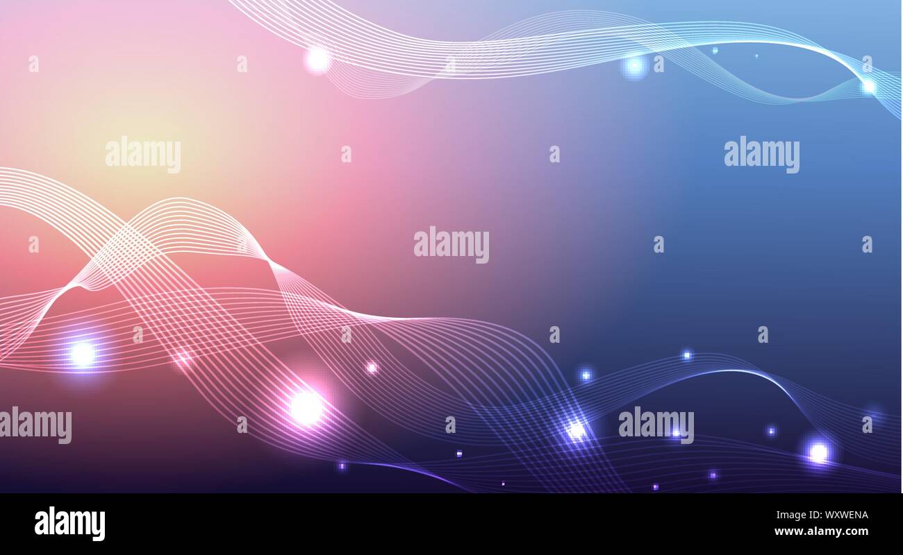 Aurora borealis shiny, abstract vector aurora australis background for ...