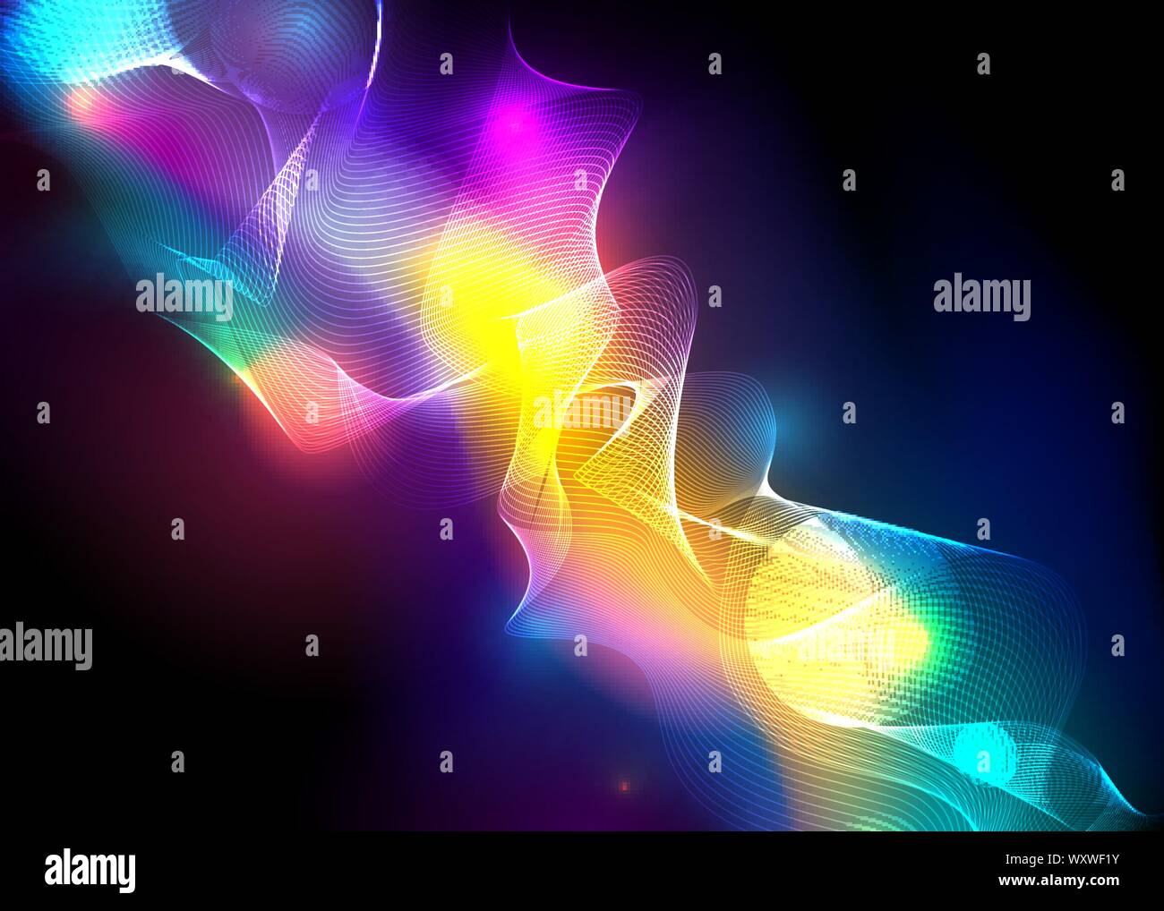 Aurora borealis shiny, abstract vector aurora australis background for ...