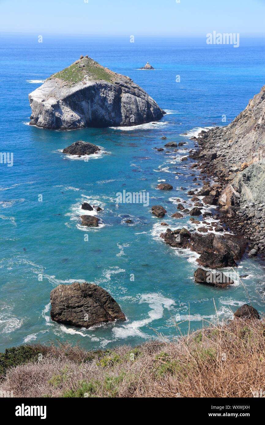 California Landscape United States Pacific Coast At Big Sur Region Stock Photo Alamy