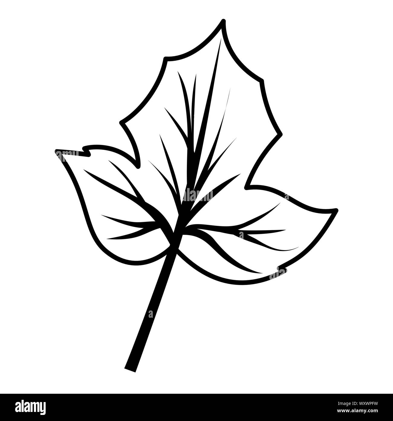 autumn season leaf nature icon Stock Vector Image & Art - Alamy
