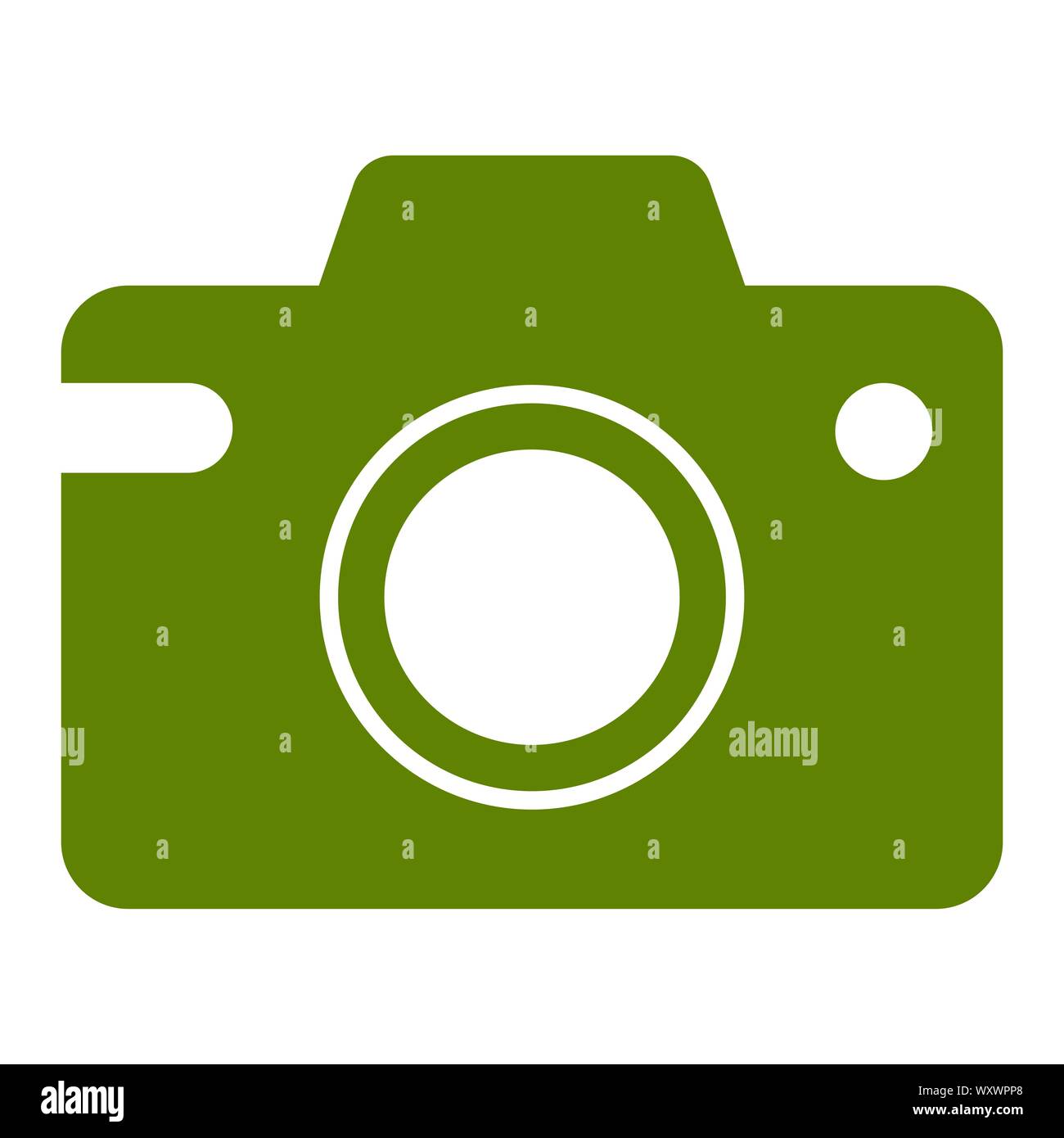 Camera Icon Vector Illustration Logo Template. Isolated illustration on white background. Stock Vector