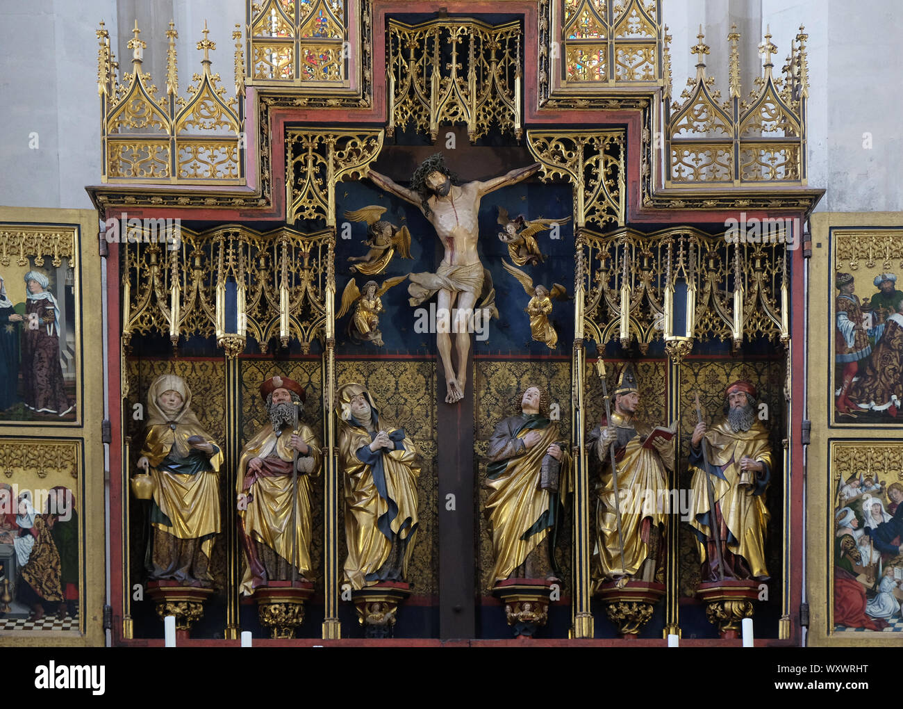 Twelve Apostles altar in St James Church in Rothenburg ob der Tauber