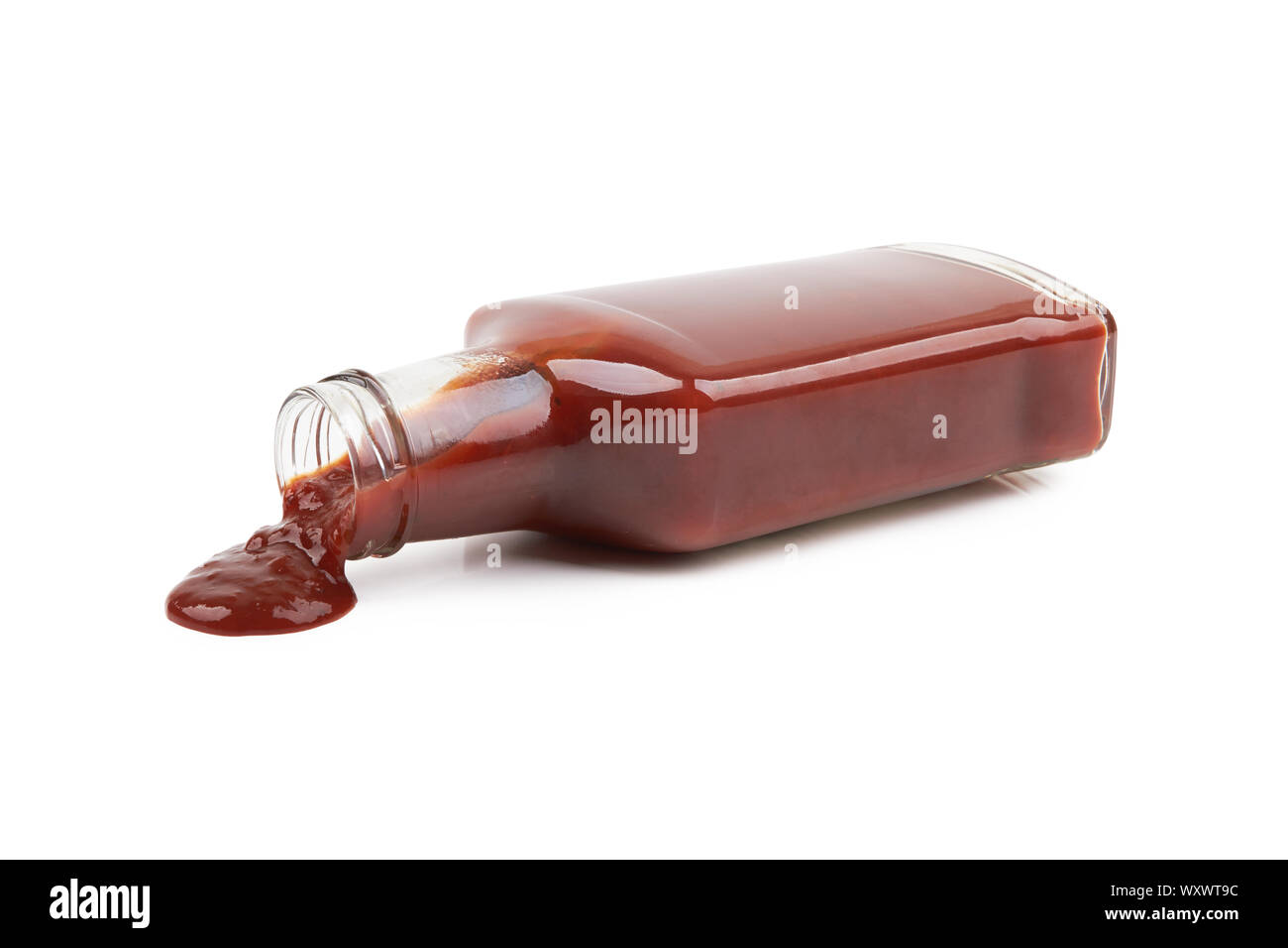 Bottle of tomato sauce isolated on white background Stock Photo - Alamy