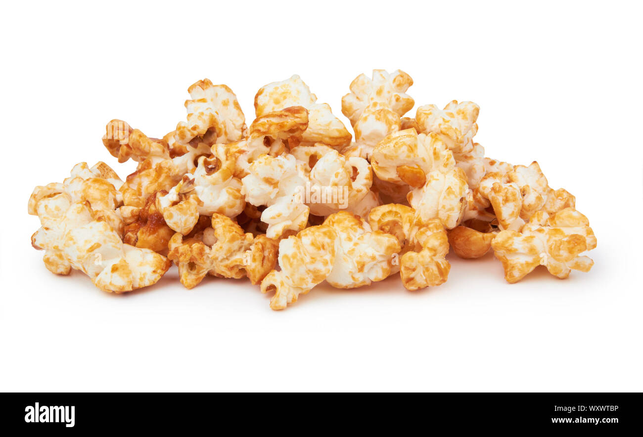 Popcorn isolated on a white background Stock Photo