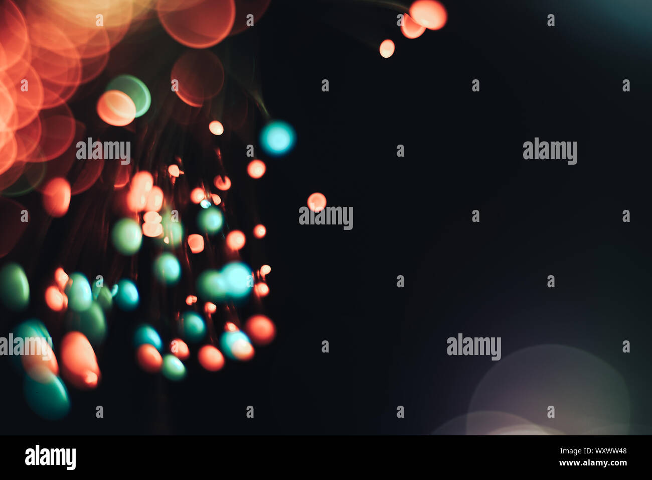 Beautiful abstract optical light bokeh on a glow background Stock Photo ...