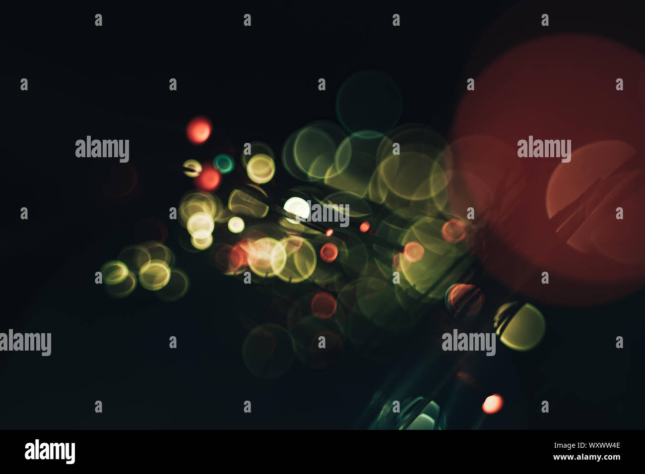 Beautiful abstract optical light bokeh on a glow background Stock Photo ...