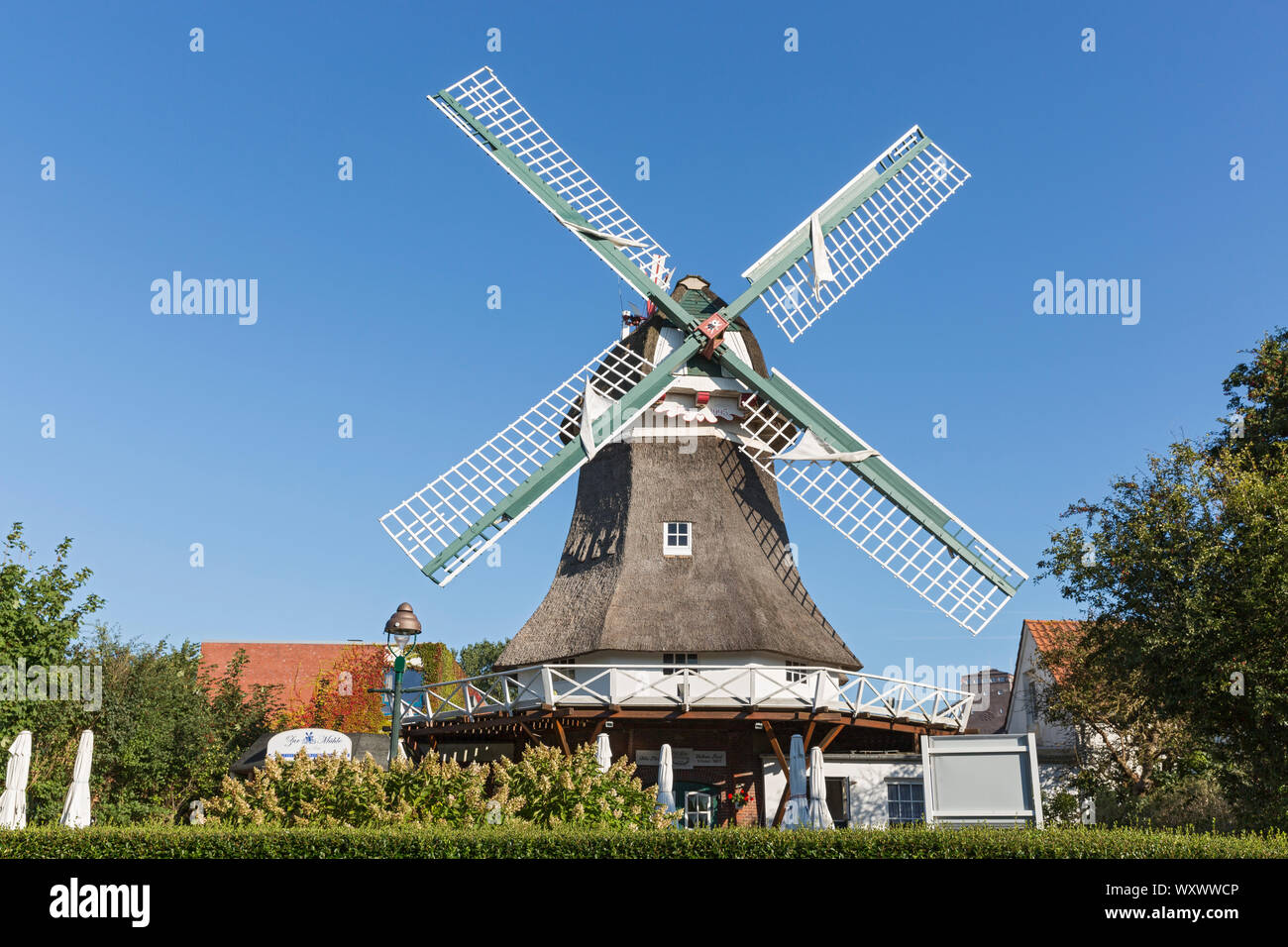 Norderney; Windmühle Stock Photo