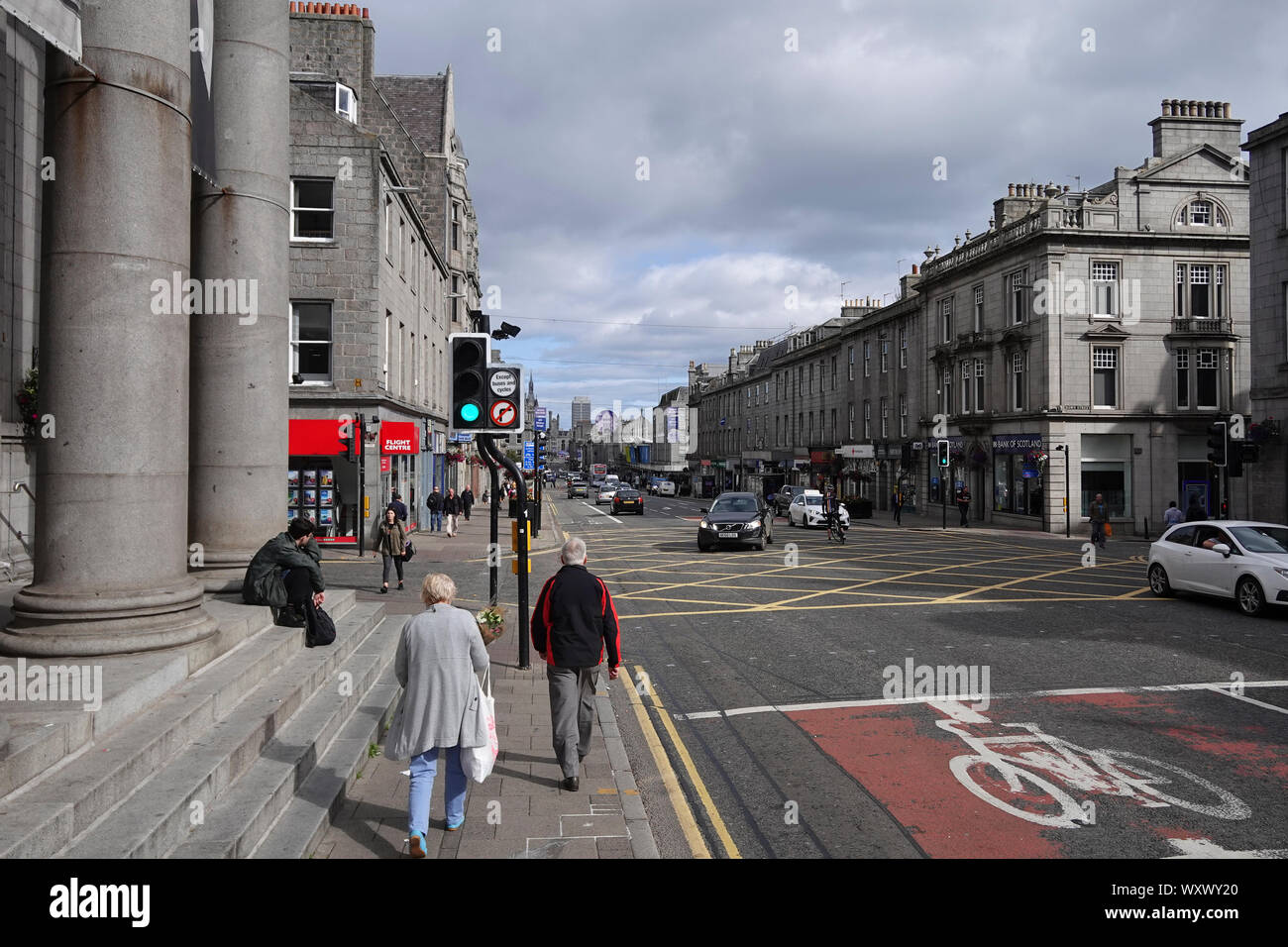 Union Street Aberdeen Stock Photo Alamy