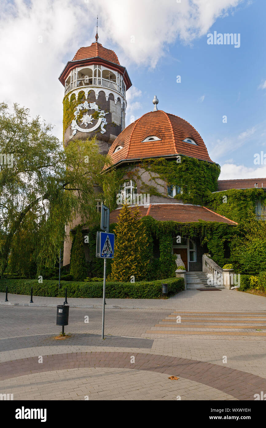 Water tower, Spa town Svetlogorsk, Kaliningrad region, Russia Stock Photo