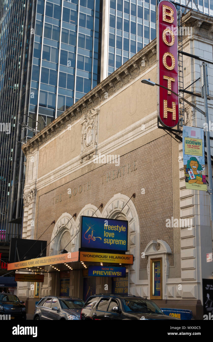 Booth Theatre on Broadway in NYC