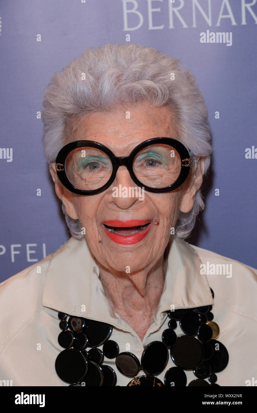 New York, NY - September 12, 2019: Iris Apfel attends launch of porcelain  jewelry collaboration with Bernardaud at Park Avenue Boutique Stock Photo -  Alamy
