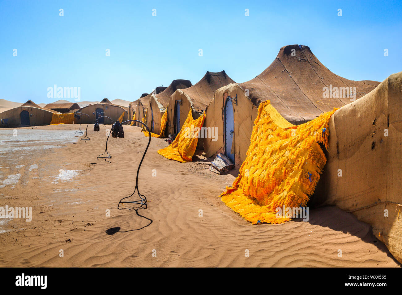 Nomadic Settlement In The Sahara Desert The Structures All