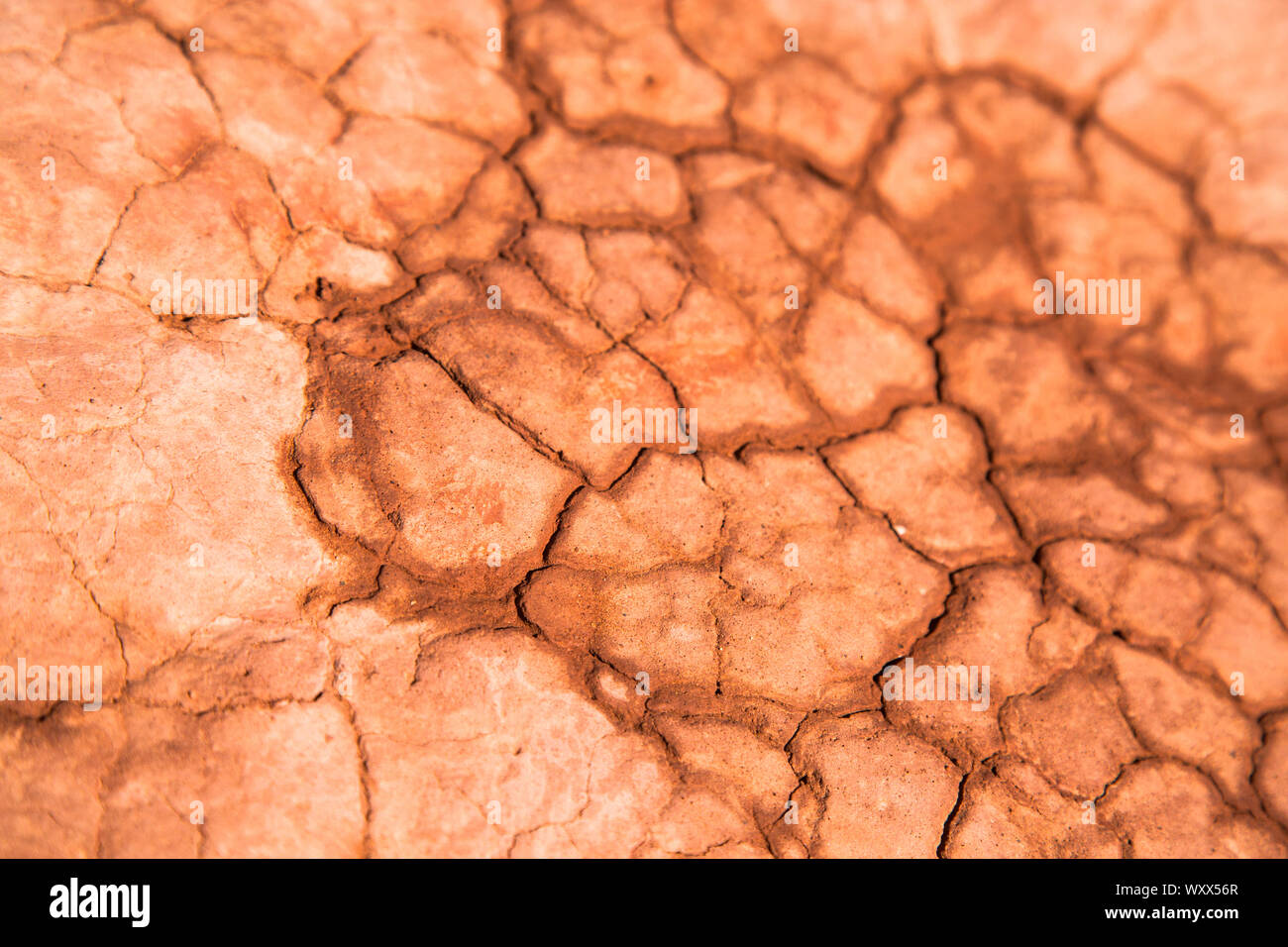 Dry lake in morocco desert Stock Photo