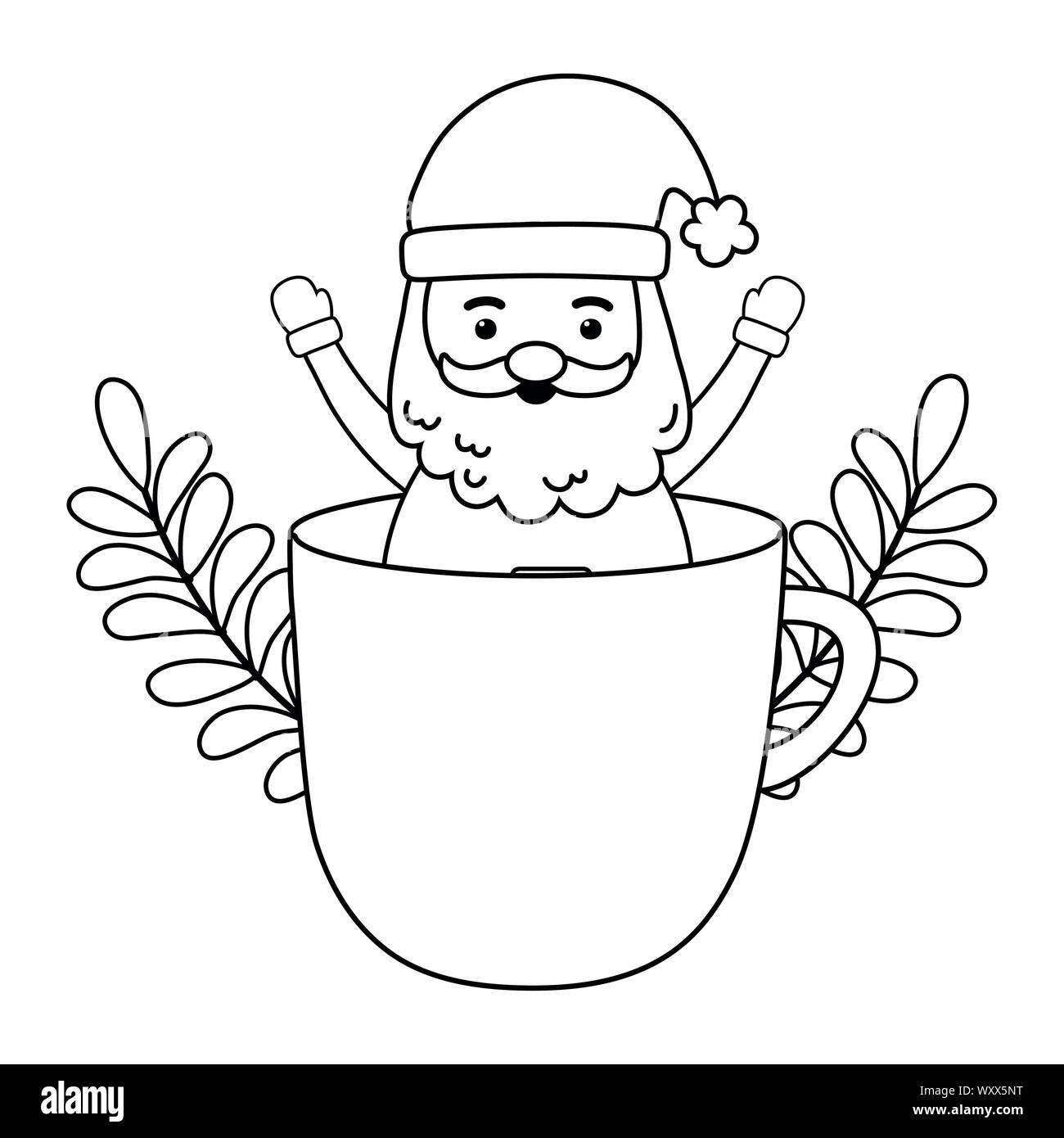 Santa claus design, Merry christmas season decoration card invitation ...