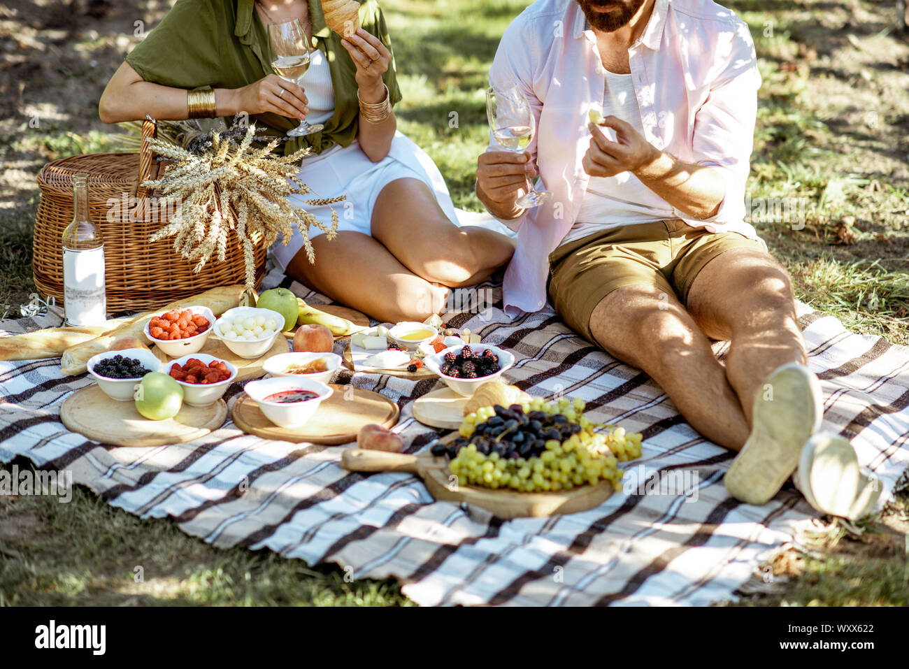 romantic picnic blanket