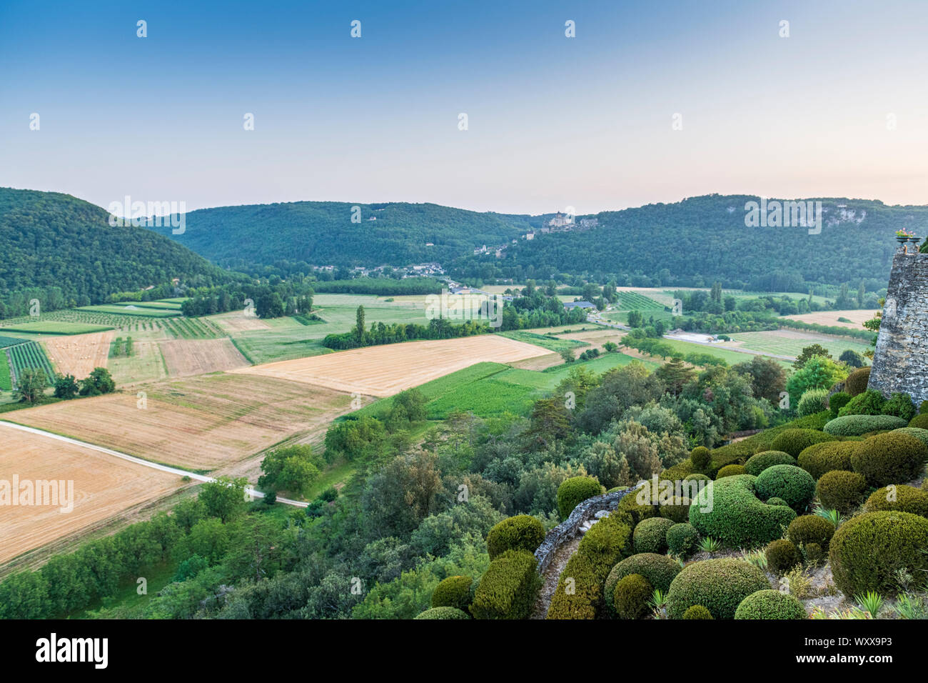 The gardens of Marqueyssac, Vezac, Dordogne, France Stock Photo