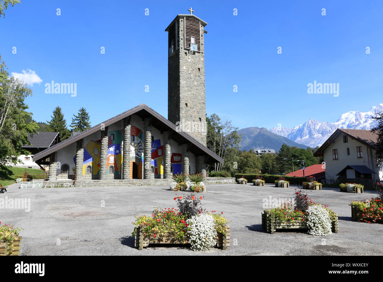 Eglise Notre-Dame de Toute Grâce. Plateau d'Assy. Passy. France. / Our