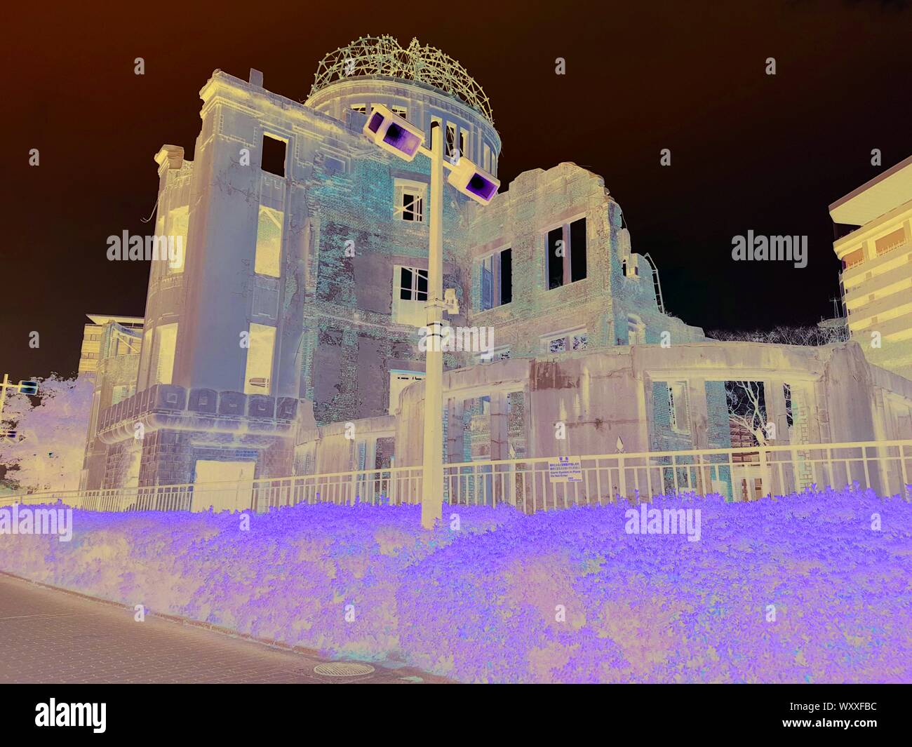 Sad Memory Of World War II (Atomic Bomb Dome, Hiroshima Peace Memorial Park, Hiroshima, Japan) Stock Photo