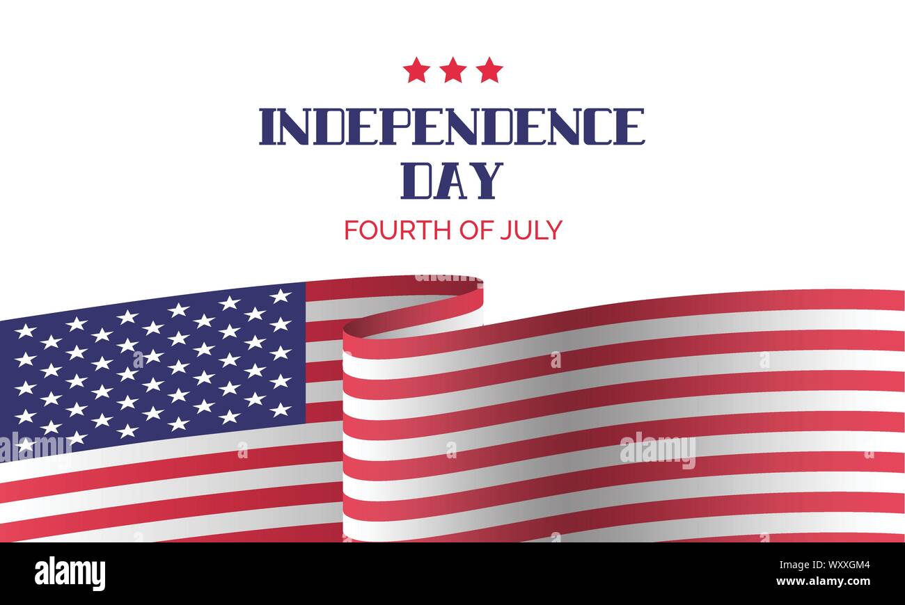 Independence day greeting card. Banner template Stock Vector