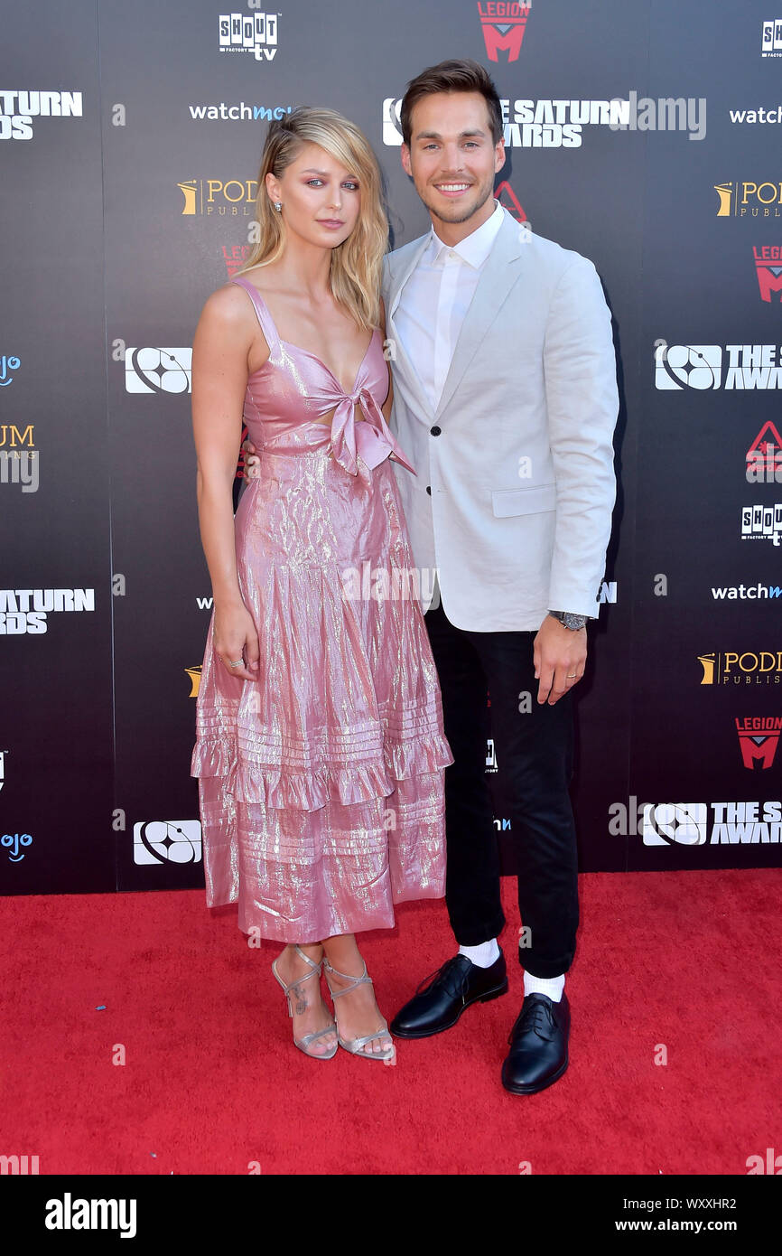 Melissa Benoist and her husband Chris Wood attending the 45th Annual Saturn  Awards at Avalon Hollywood on September 13, 2019 in Los Angeles, California  Stock Photo - Alamy