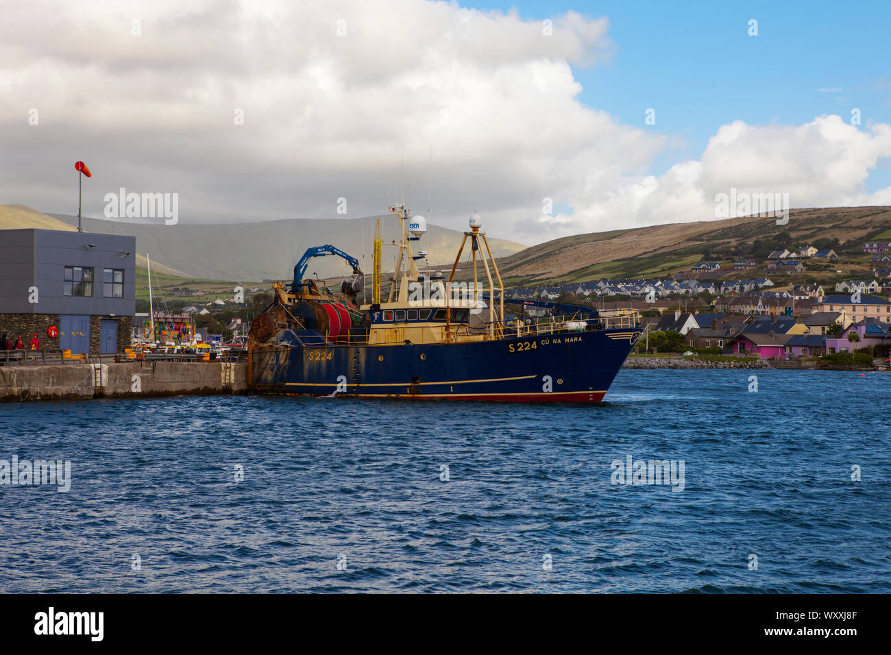 Fishing trawler Cu na Mara in Dingle, Kerry, Ireland Stock Photo