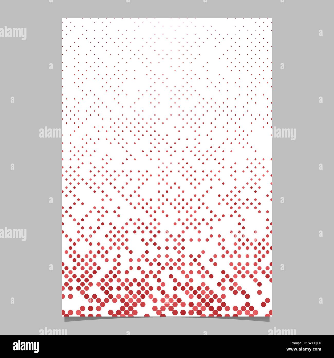 Red abstract dot pattern brochure background vector stationery