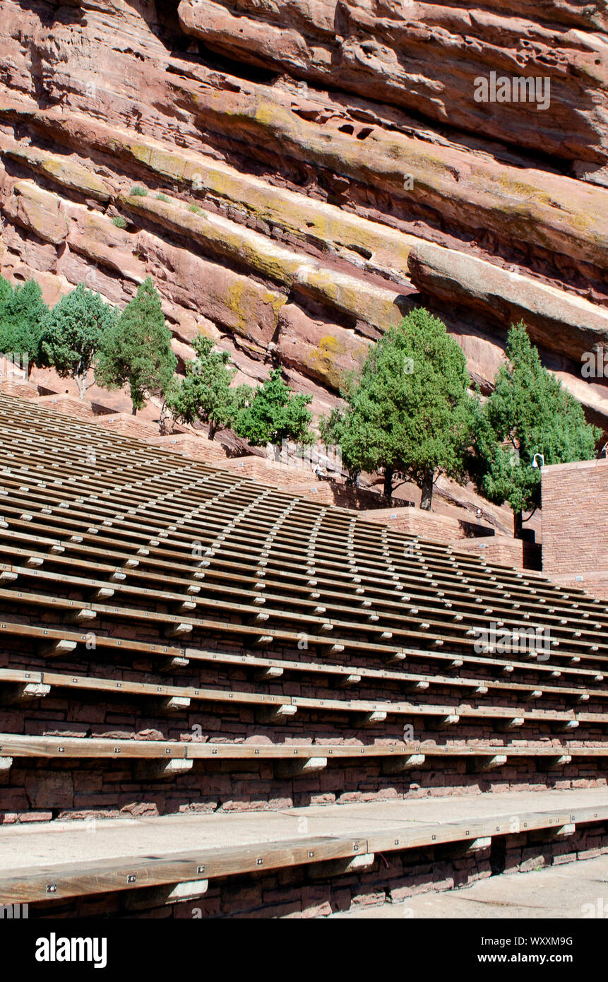 Red Rocks Amphitheater in Colorado Stock Photo - Alamy