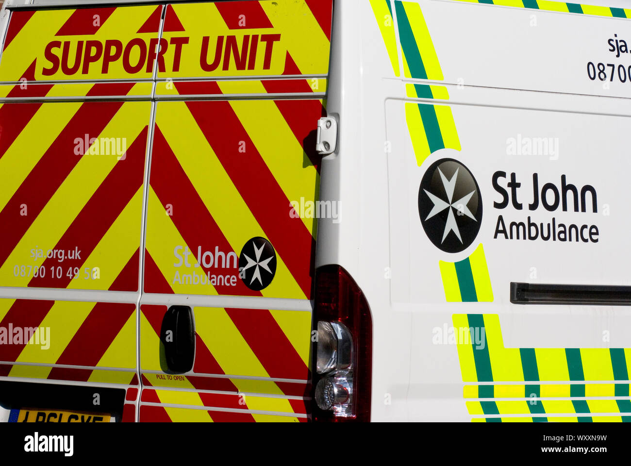St John Ambulance Support Unit Stock Photo