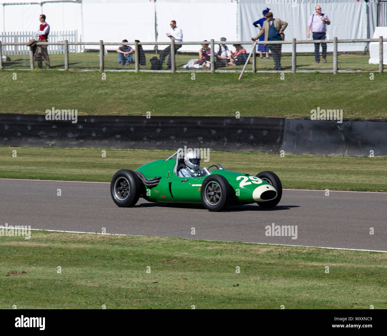 A Cooper Climax T51 Brand Prix racing car at the 2019 Goodwood Revival Stock Photo