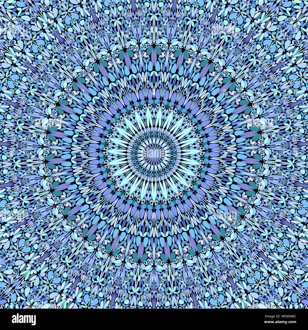 Abstract floral mandala background design - circular vector geometry ...