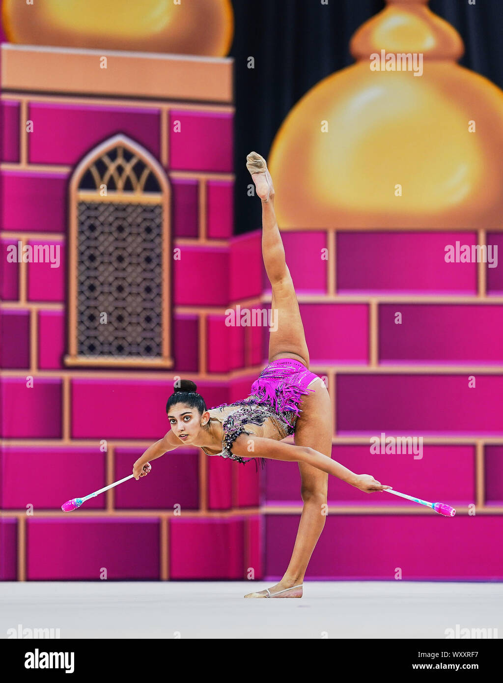 Baku, Azerbaijan. 18th Sep, 2019. Ashari Gill of Australia during the ...