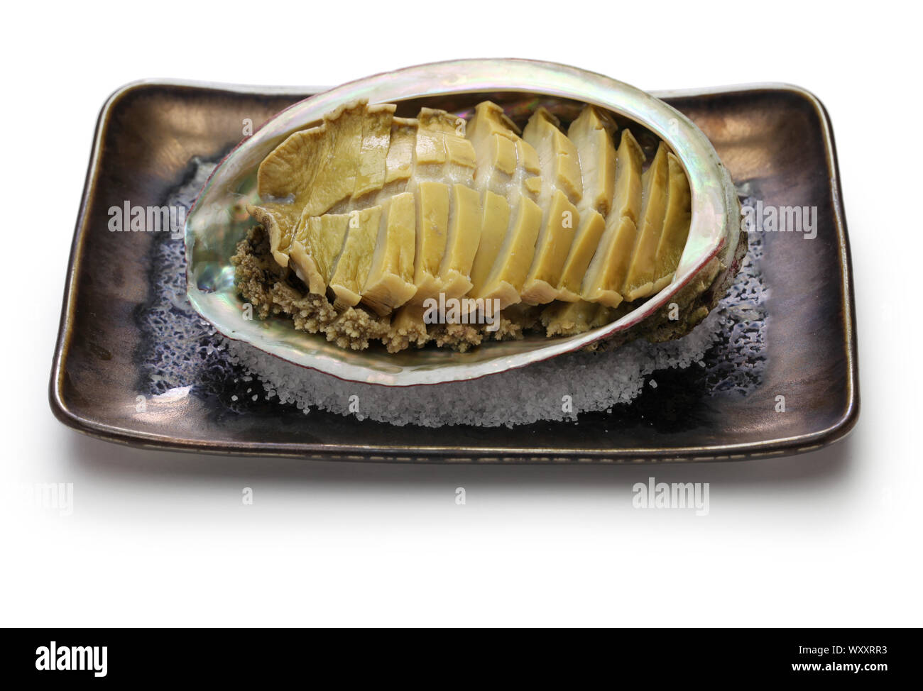 Steamed Abalone With Sake Awabi No Sakamushi Japanese Cuisine Stock Photo Alamy