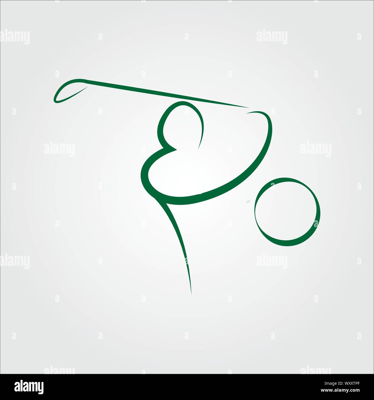 Golf logo icon template vector eps 10 Stock Vector
