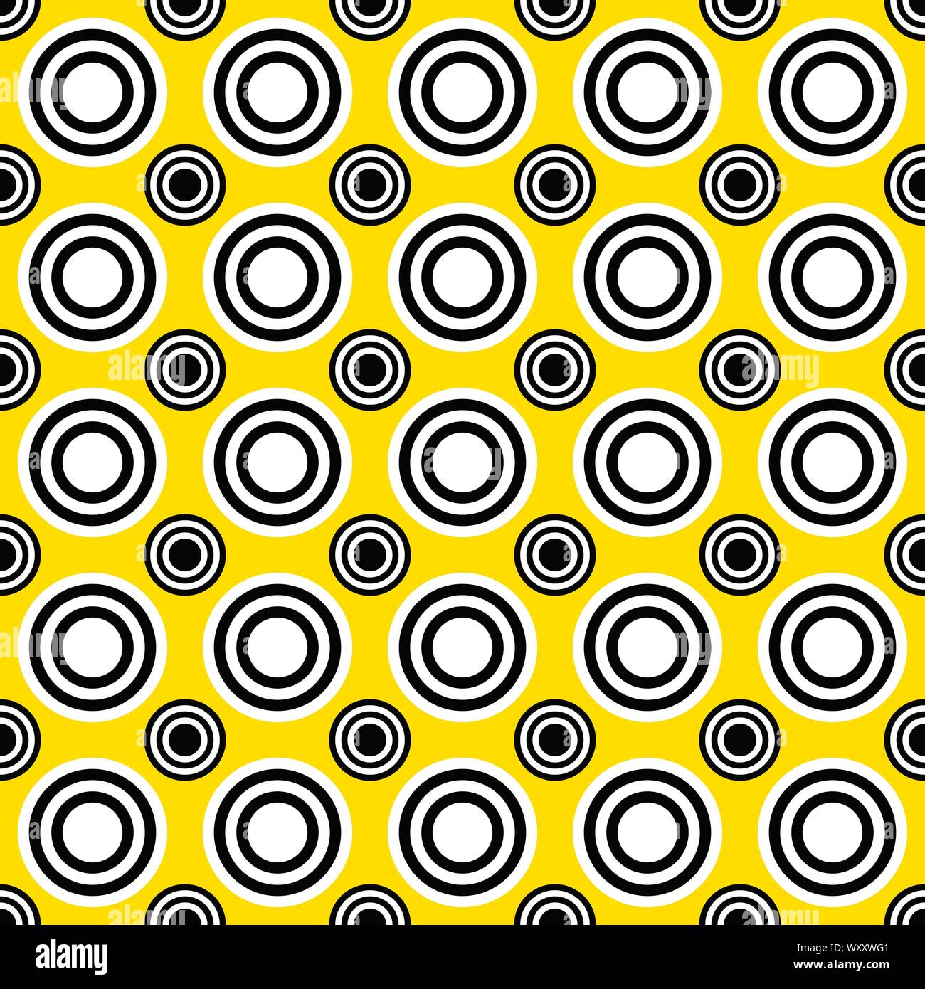 Seamless geometric circle pattern background vector illustration