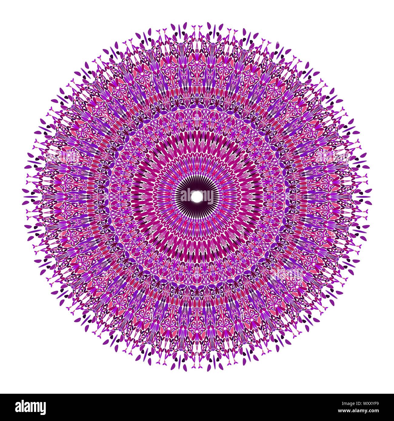 Floral mandala - abstract circular vector graphic design Stock Vector ...
