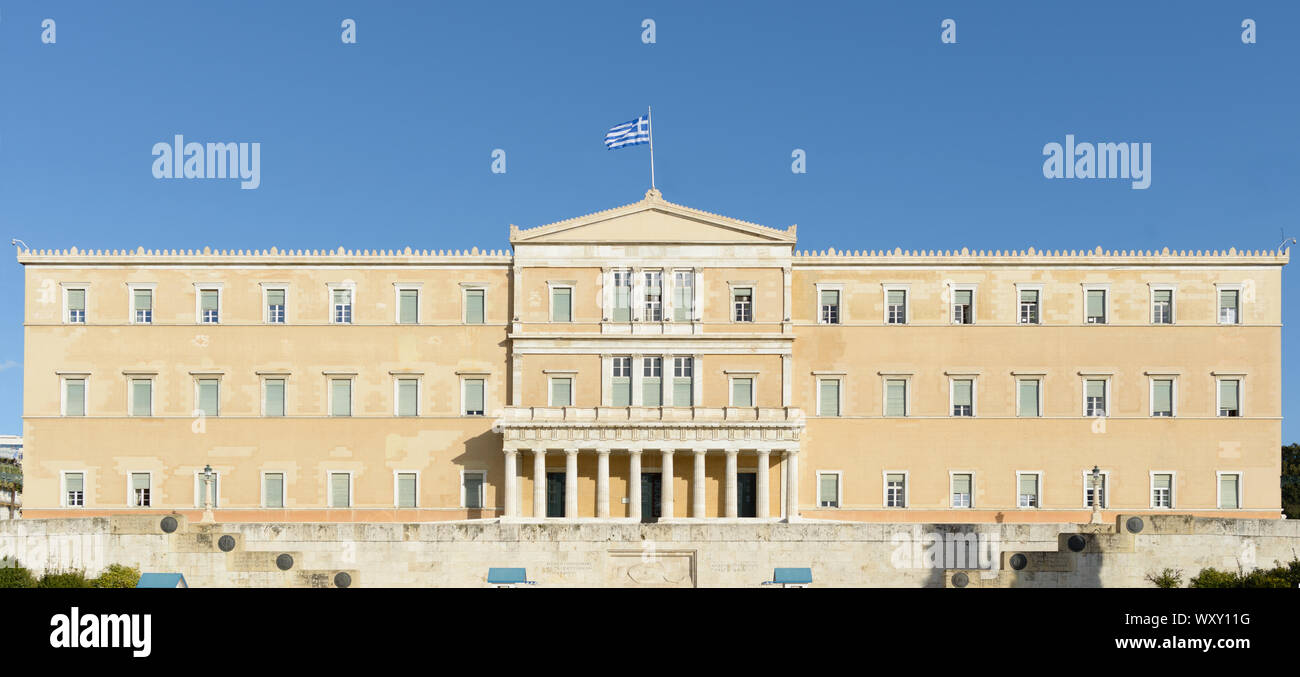 The Greek Parliament of Athens Stock Photo - Alamy