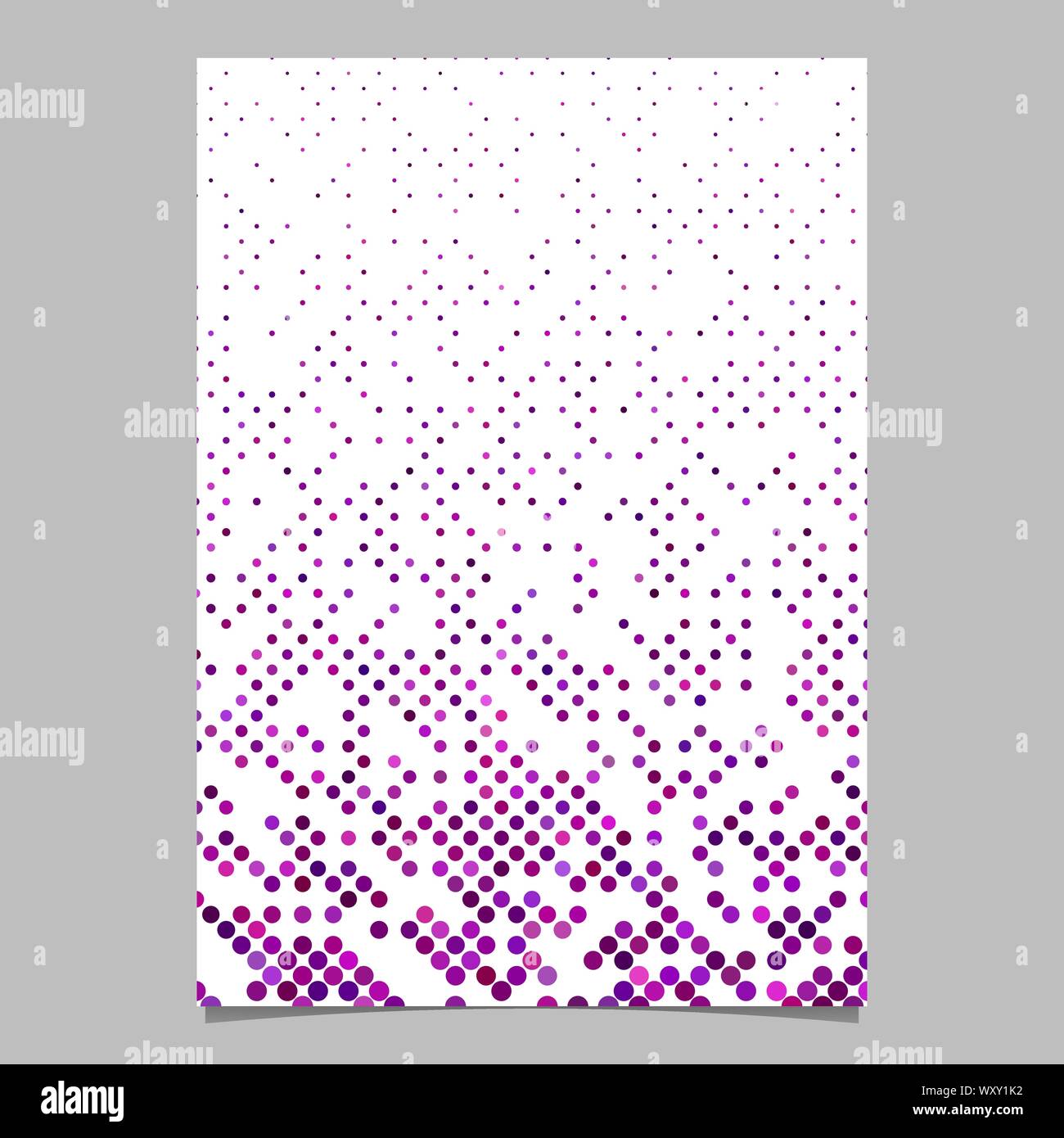 Purple abstract circle pattern brochure background - vector stationery ...