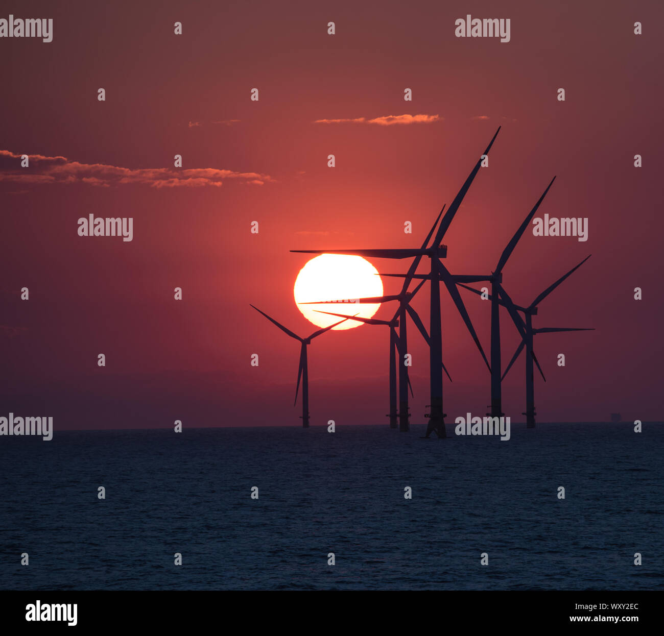 Offshore Wind Farm in Baltic Stock Photo Alamy