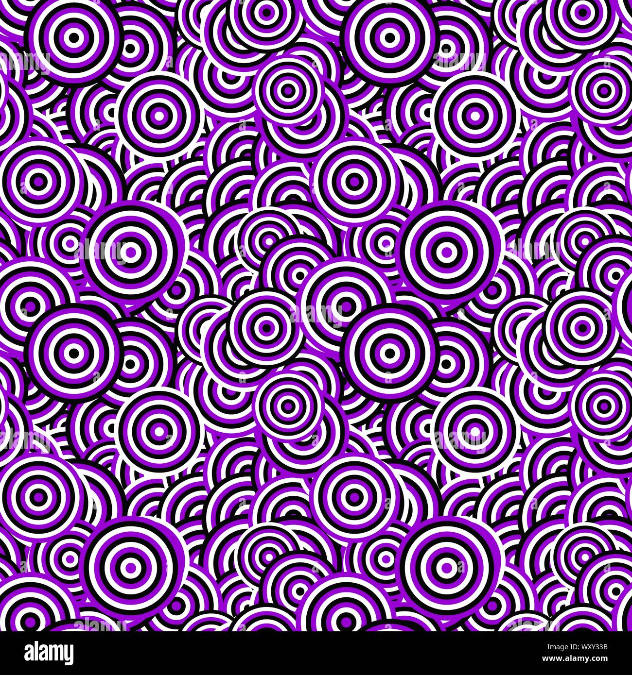 Seamless abstract circle pattern design background - colored vector ...