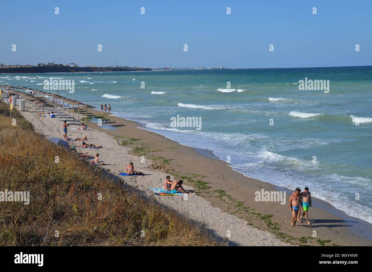 Vama Veche an der Schwarzmeerküste, Rumänien Stock Photo