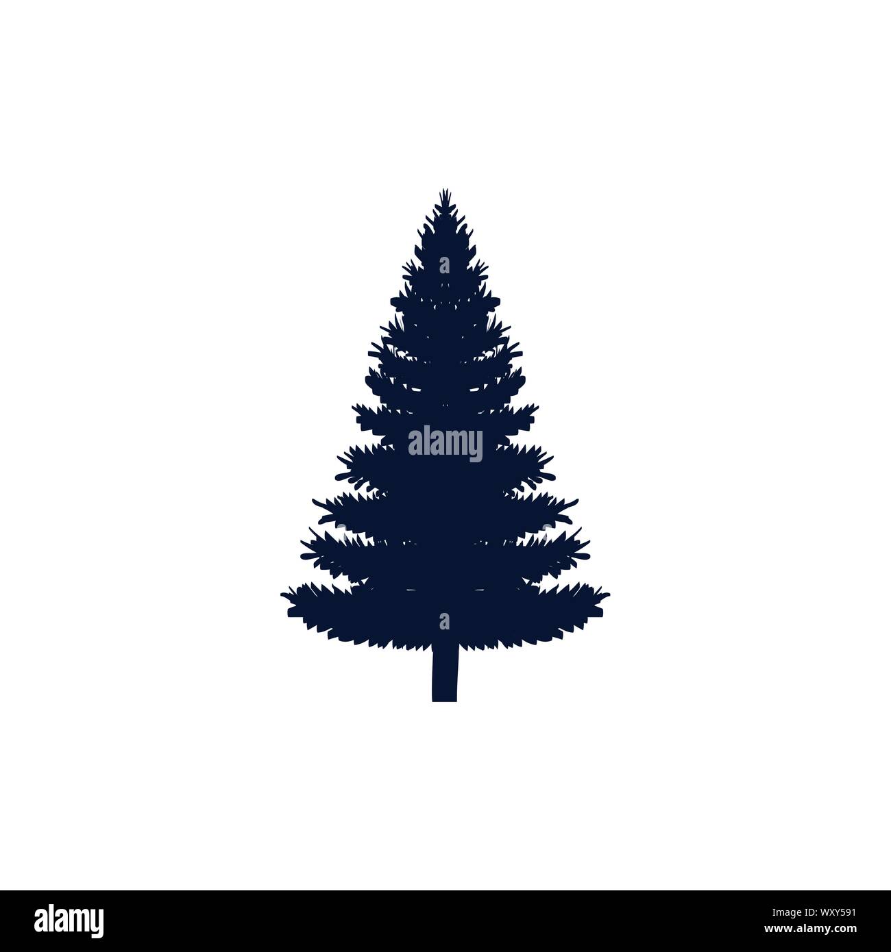 pine tree plant isolated icon Stock Vector Image & Art - Alamy