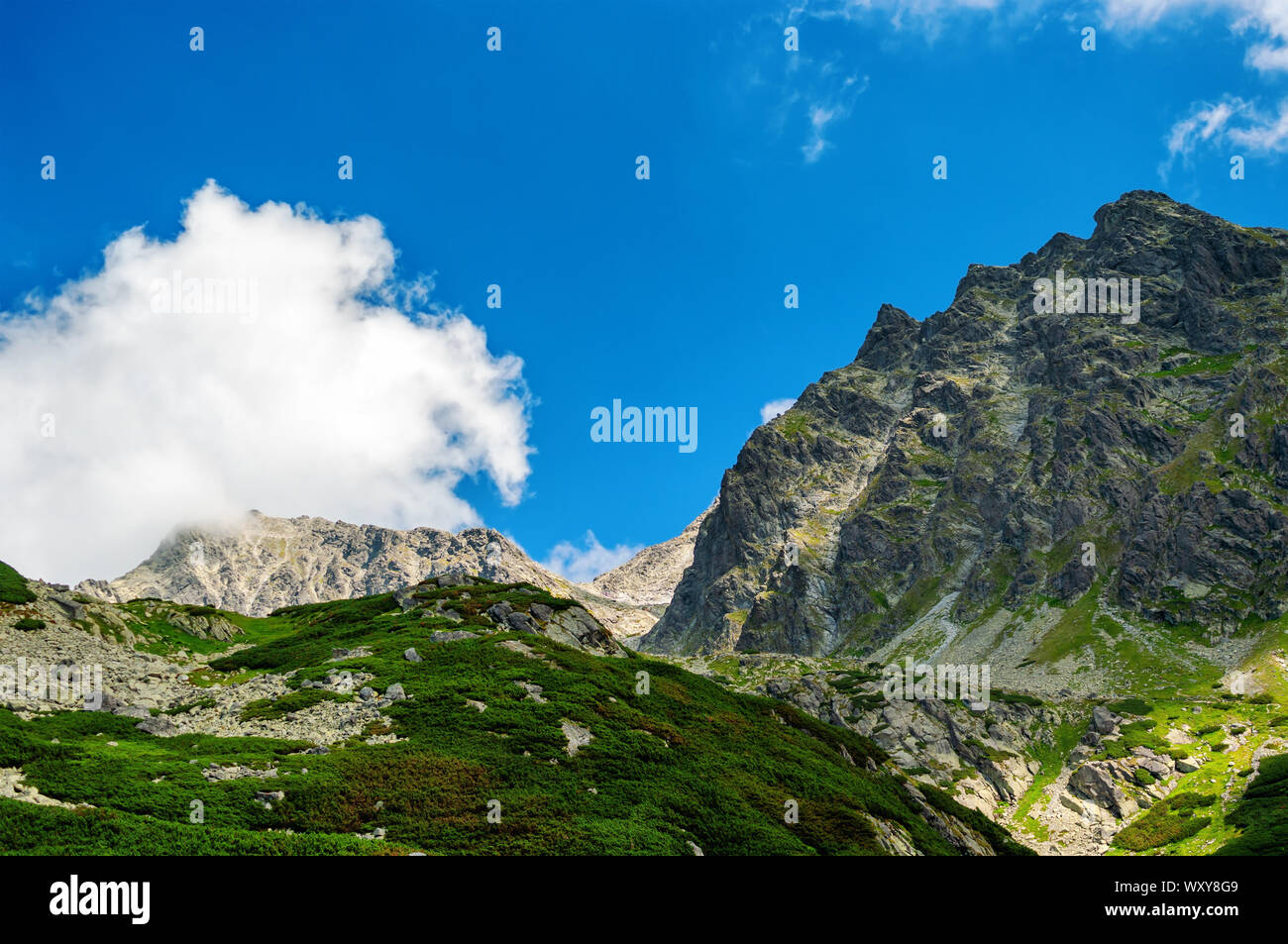 Mountain peak High Tatras National Park Stock Photo