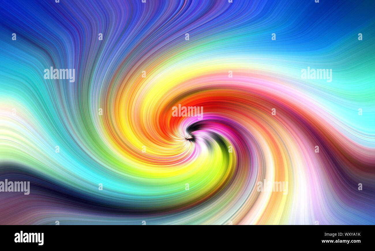 Background of a Bright Vibrant Colors Flowing through a Digital