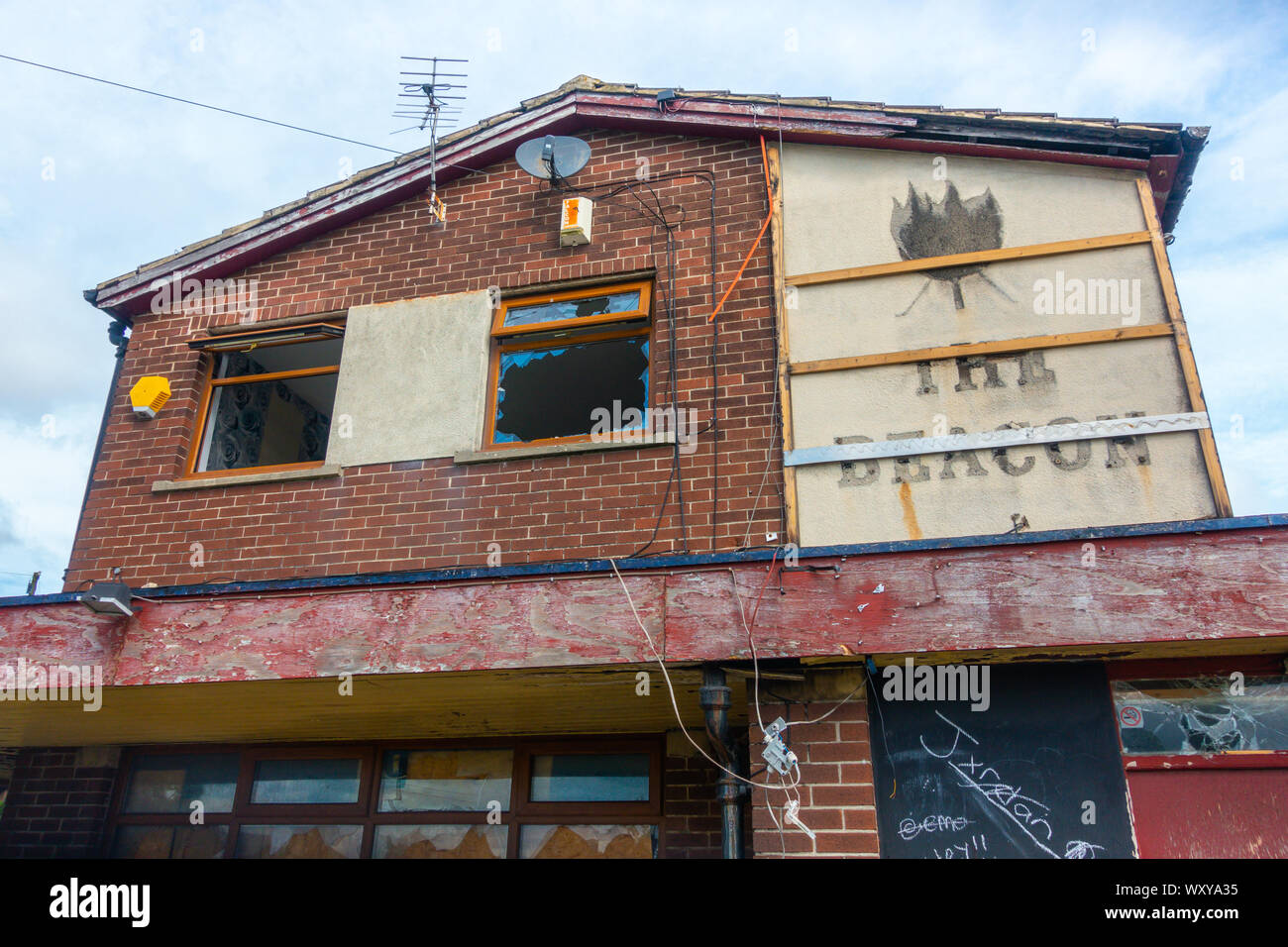 The Beacon Public house in Buttershaw, Bradford, West Yorkshire, as