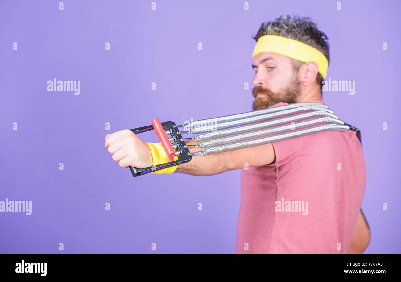 Chest expander retro hi-res stock photography and images - Alamy