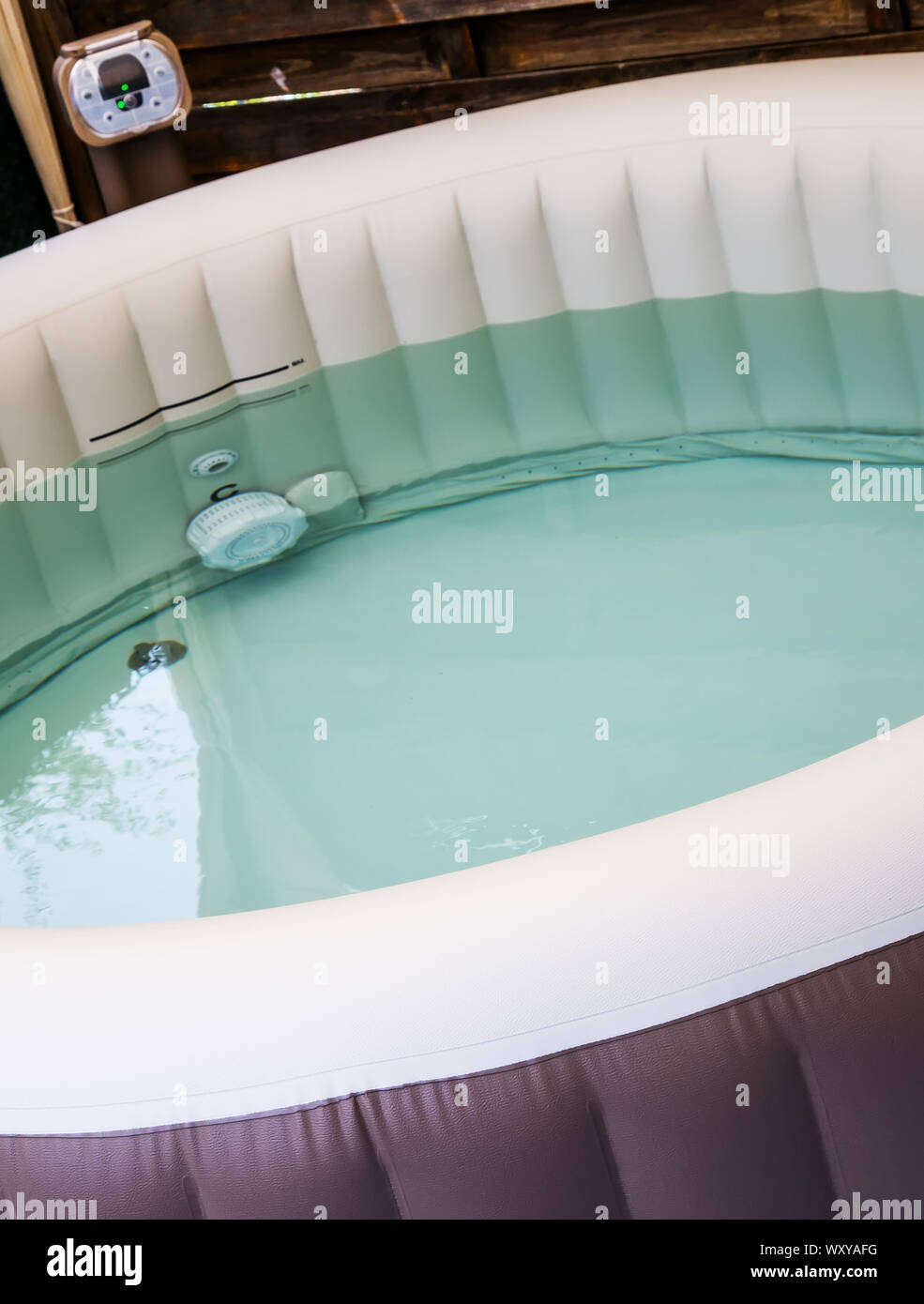 Portable Jacuzzi Home Spa with Control block and filtration unit Stock