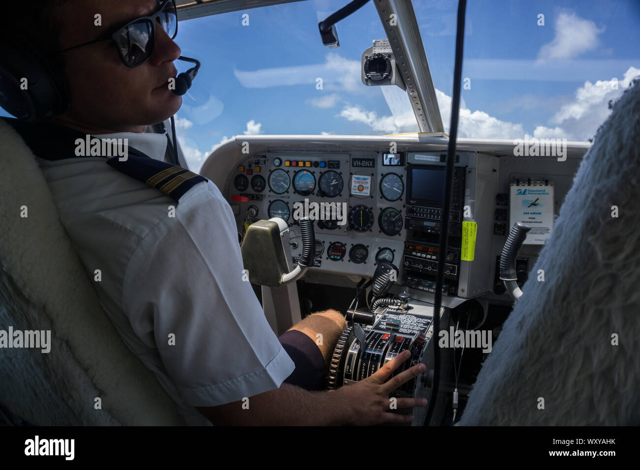 Scenic Flight over Fraser Island Stock Photo