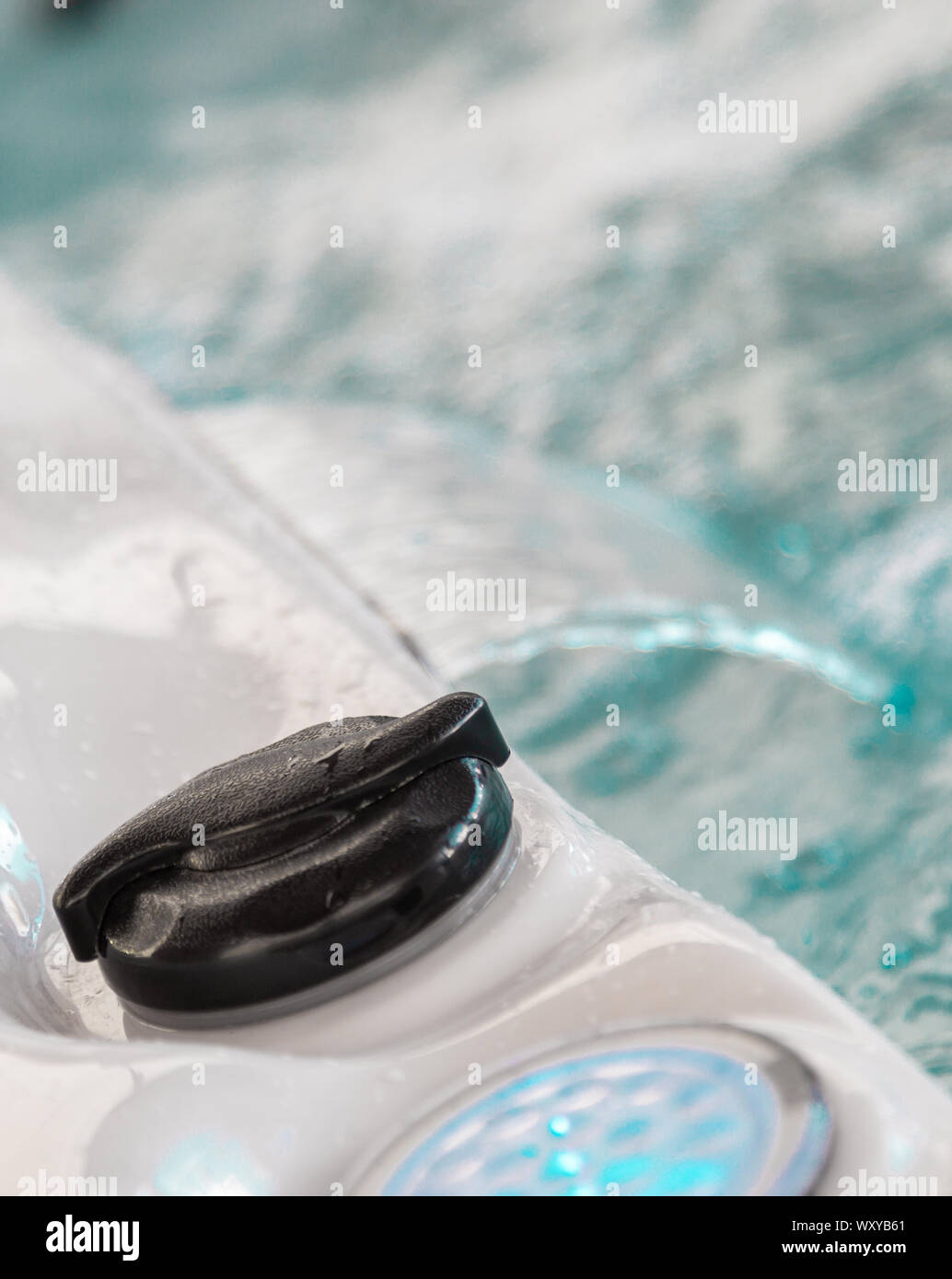 high pressure nozzles of a hot tub at spa Stock Photo - Alamy