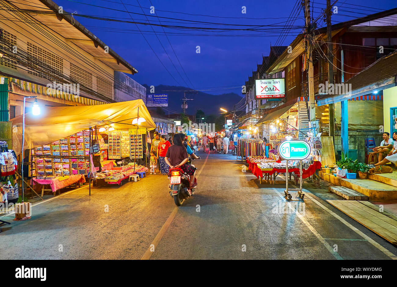 PAI, THAILAND - MAY 5, 2019: The Night Market in Walking street - the most  popular tourist place in town, on May 5 in Pai Stock Photo - Alamy